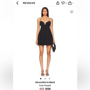 Free People Altura Mini dress in Black